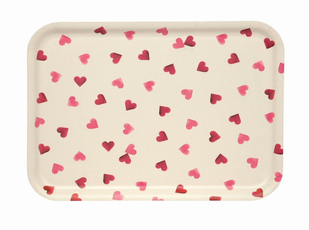 Emma Bridgewater Pink Hearts Birch rectangular tray - Daisy Park
