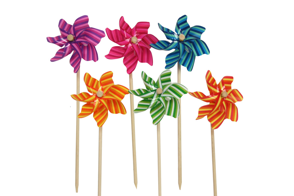Gisela Graham striped windmill - Daisy Park
