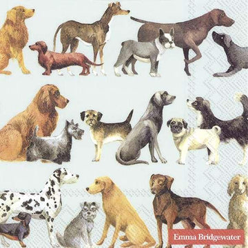 Emma Bridgewater all over dog lunch napkins - Daisy Park