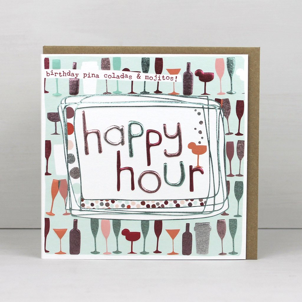 Happy Hour - cocktails card - Daisy Park