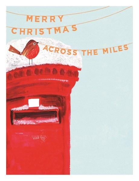 Merry Christmas across the miles card - Daisy Park