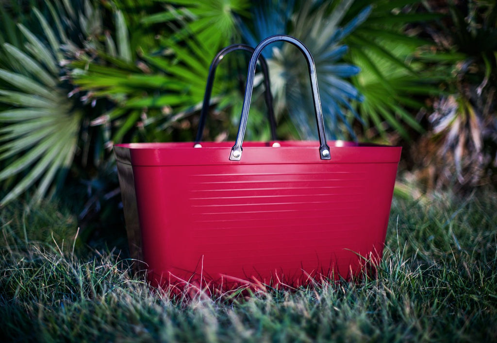 Hinza bag large green plastic - Maroon - Daisy Park