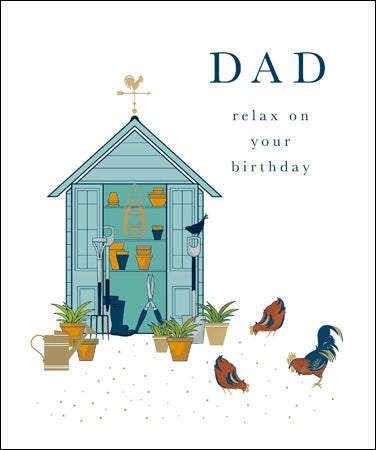 Dad - relax on your birthday card - Daisy Park