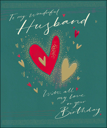 Husband heartfelt birthday card - Daisy Park