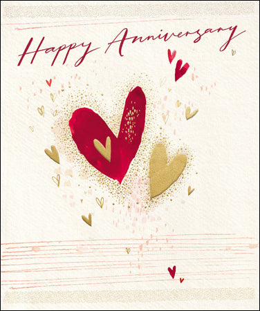 Happy anniversary hearts card - Daisy Park