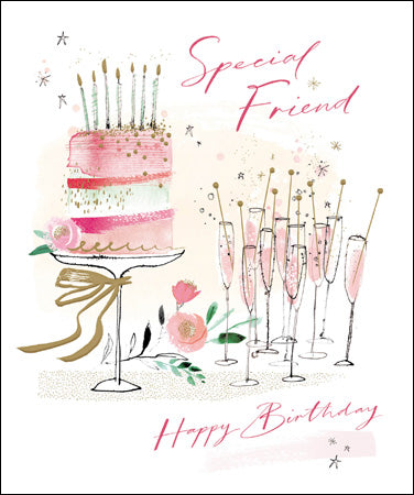 Special Friend celebrations birthday card - Daisy Park