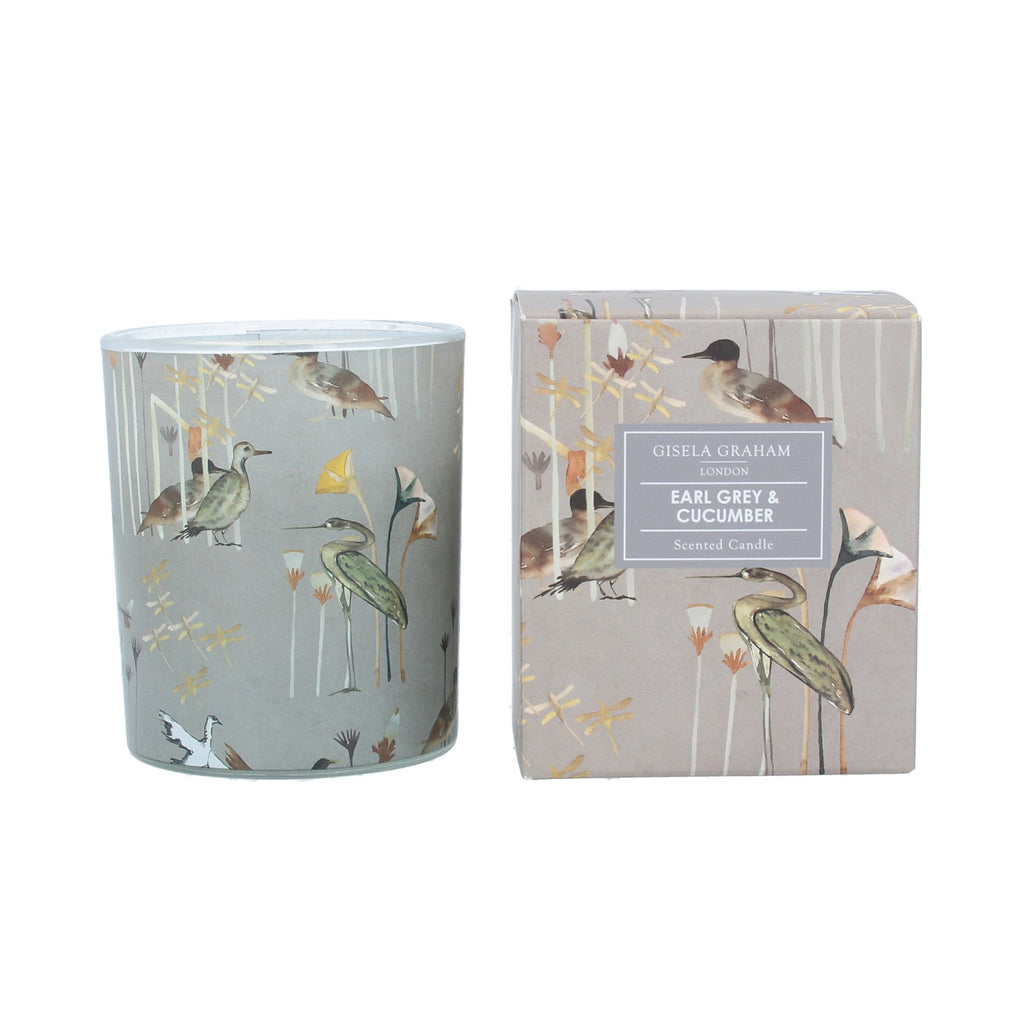 Wading birds scented boxed candle pot - Daisy Park