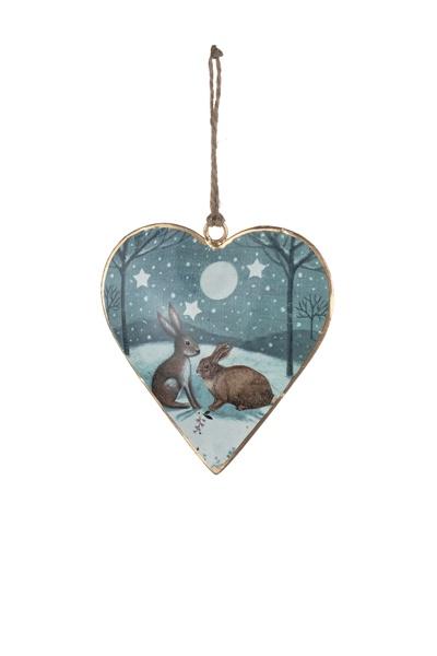 Heart Rabbits with Moon - Daisy Park