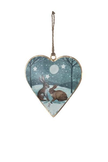 Heart Rabbits with Moon - Daisy Park