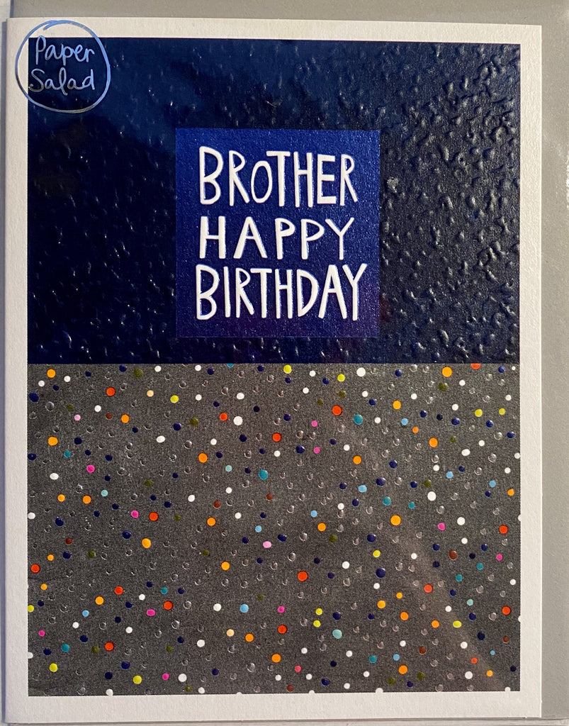 Brother Happy Birthday card - Daisy Park