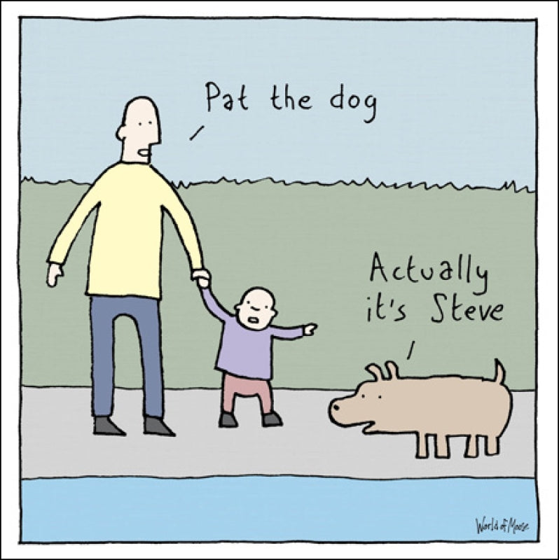 Pat the dog card - Daisy Park