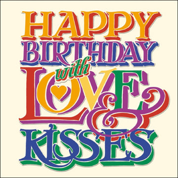 Emma Bridgewater Happy Birthday with Love & Kisses card - Daisy Park