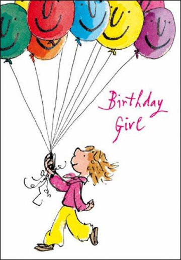 Quentin Blake Balloons Birthday Card - Daisy Park