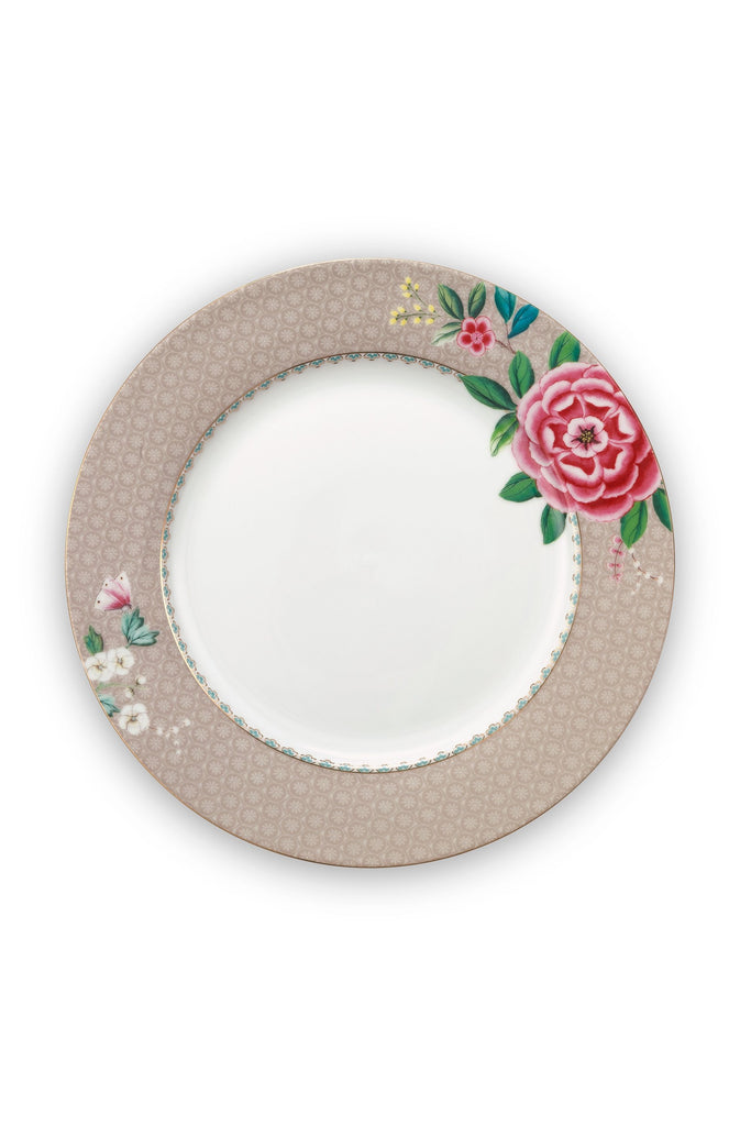 Pip Studio Blushing Birds Khaki 21cm plate - Daisy Park