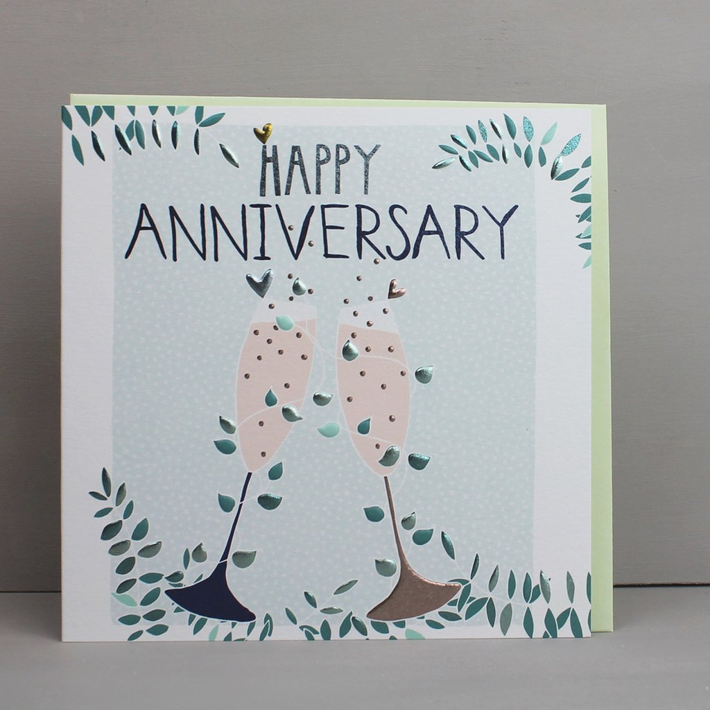 Happy Anniversary cheers card - Daisy Park