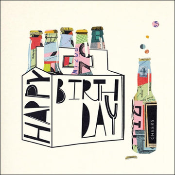Bottle craft birthday card - Daisy Park