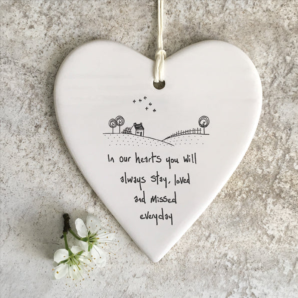 In our hearts wobbly round heart - Daisy Park