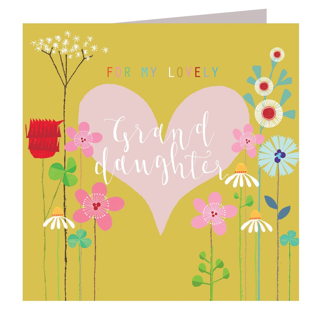 Lovely Granddaughter card - Daisy Park