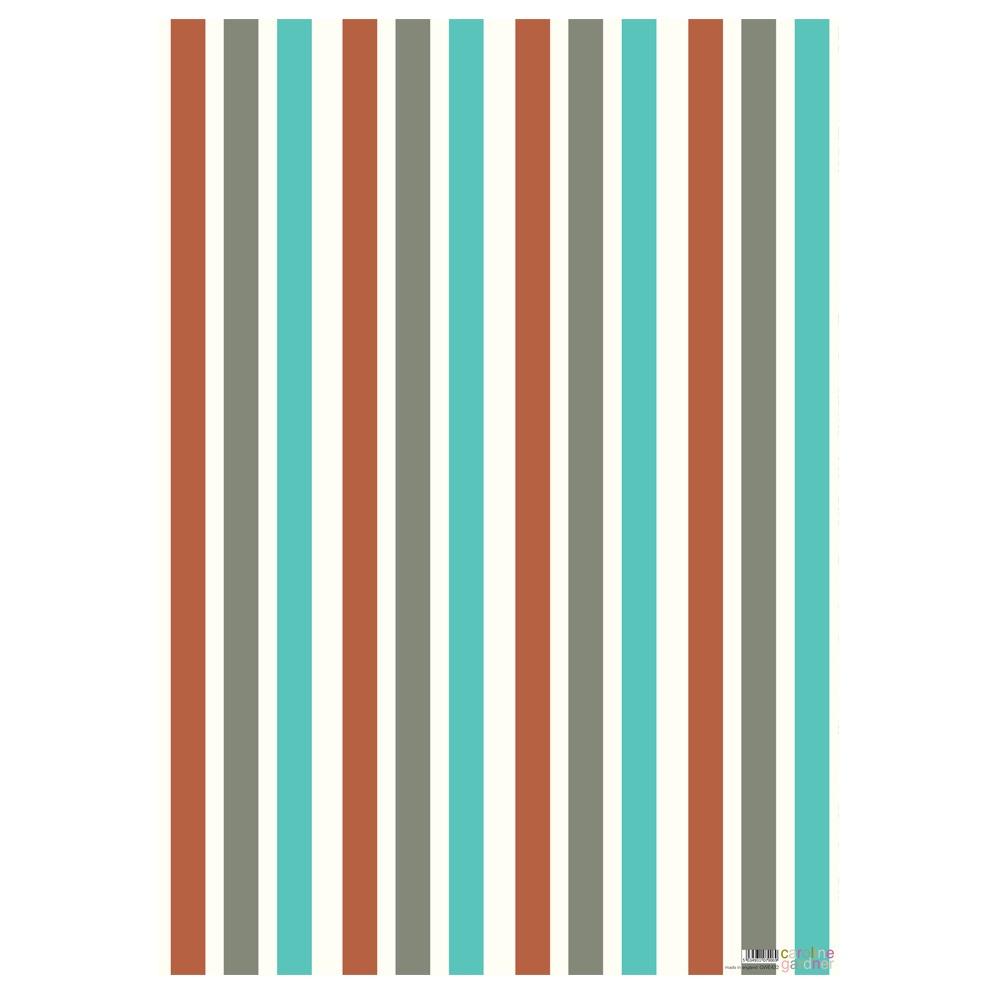 Brown aqua stripe wrap - Daisy Park