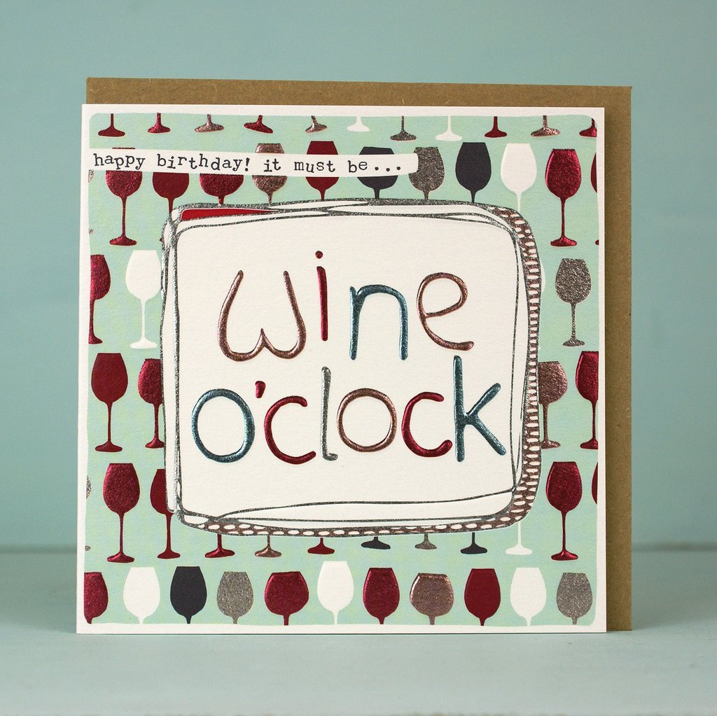 Wine O'clock card - Daisy Park