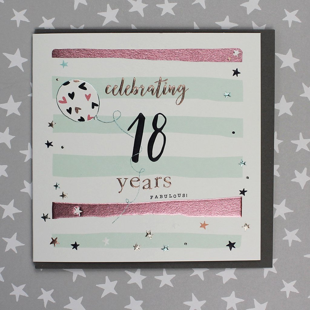 Celebrating 18 years card - Daisy Park