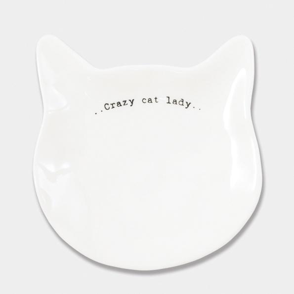 Crazy cat lady wobbly cat dish - Daisy Park