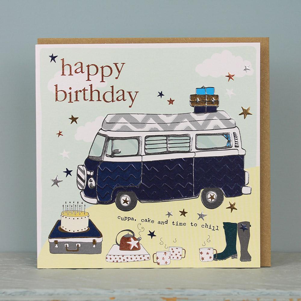 Birthday card - Camper card - Daisy Park