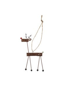 Slim brown reindeer decoration - Daisy Park