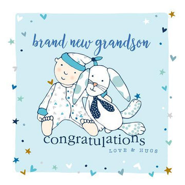 Brand New Grandson Card - Daisy Park