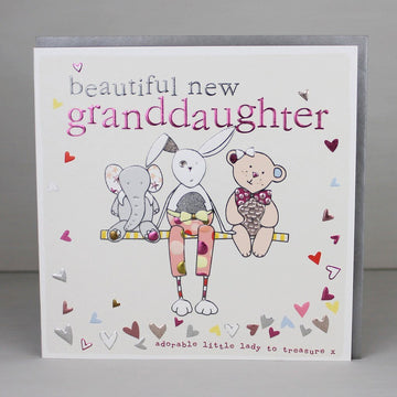 Beautiful New Granddaughter card - Daisy Park