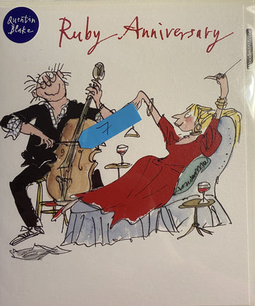Making music Ruby Anniversary card - Daisy Park