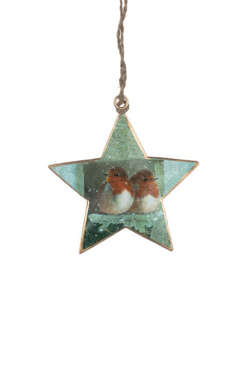 Star with two robins decoration - Daisy Park