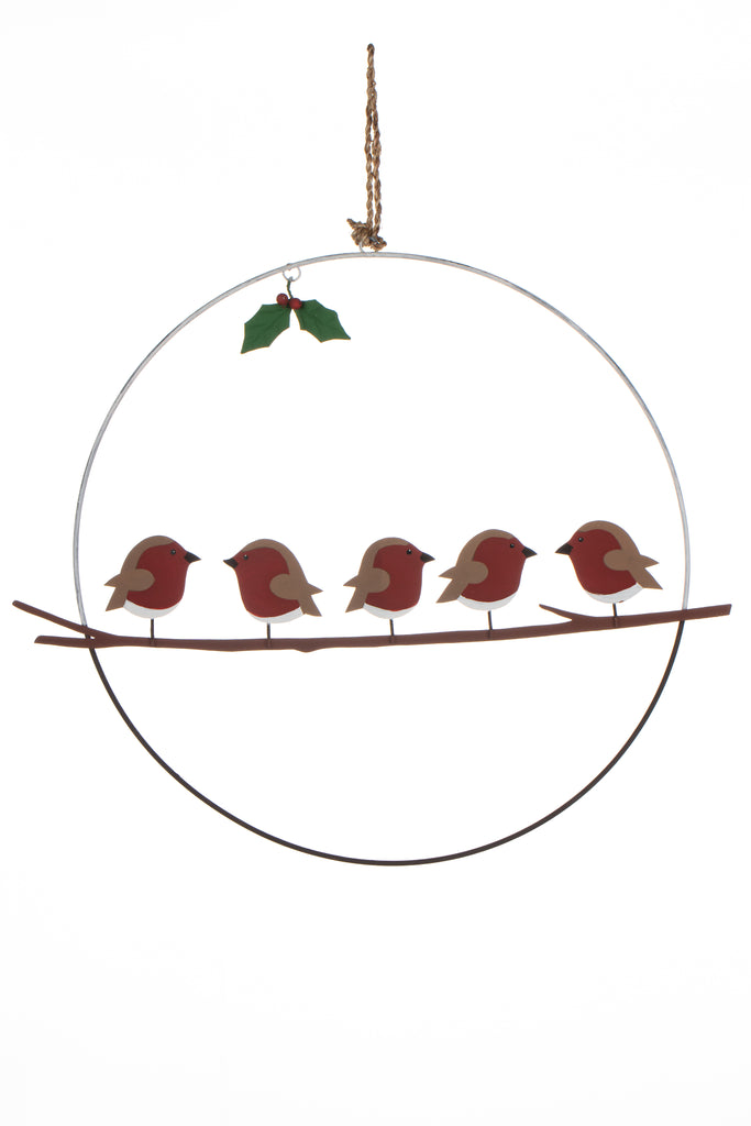 Five robins Wreath - Daisy Park