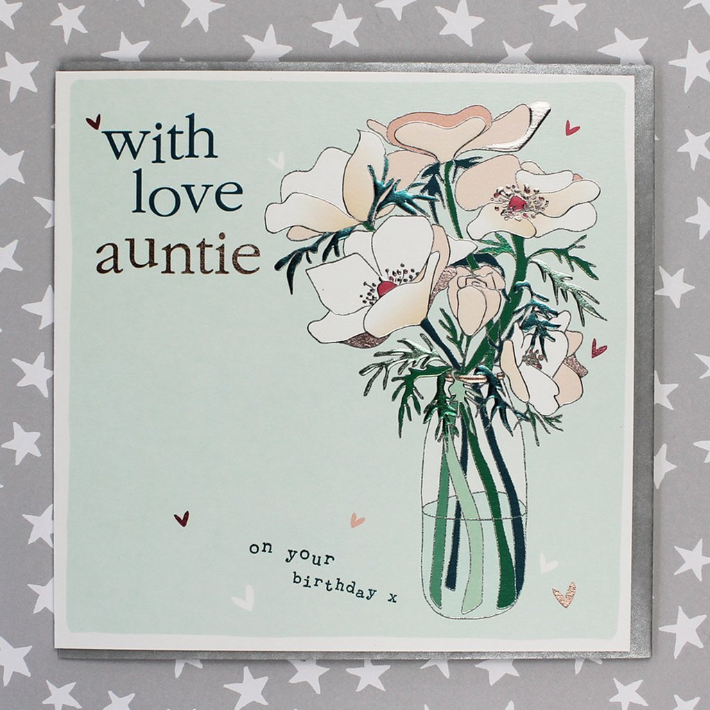 With love Auntie on your birthday card - Daisy Park