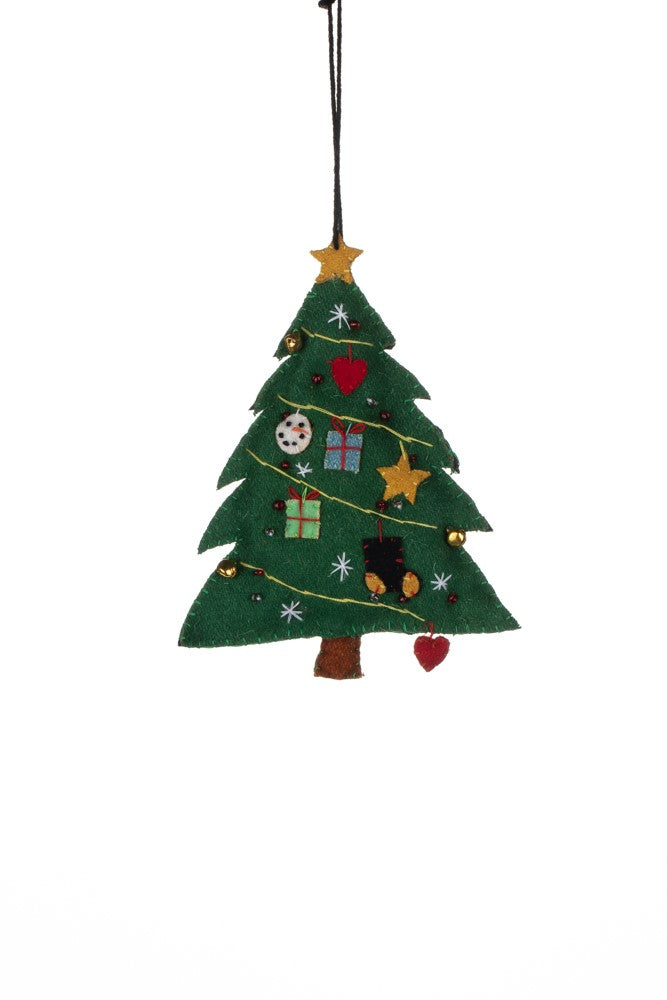 Felt Christmas tree decoration - Daisy Park