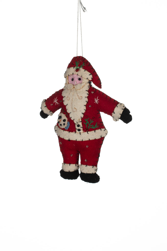 Santa Claus with snowman pocket - Daisy Park