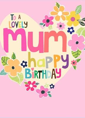 Lovely Mum Birthday Card - Daisy Park
