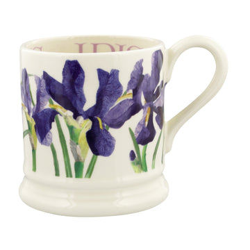 Emma Bridgewater Flowers Blue Iris 1/2 Pint Mug - Daisy Park