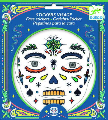 Djeco Skull Face Stickers - Daisy Park