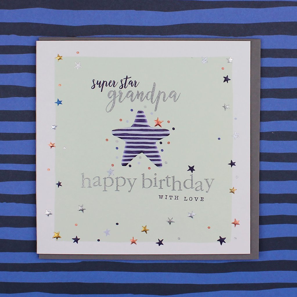 Grandpa Star Birthday Card - Daisy Park