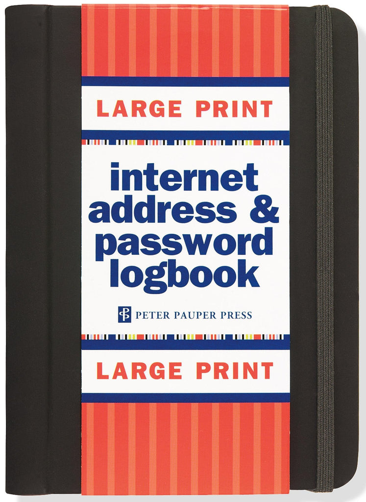 Large Print internet address & password book - Daisy Park