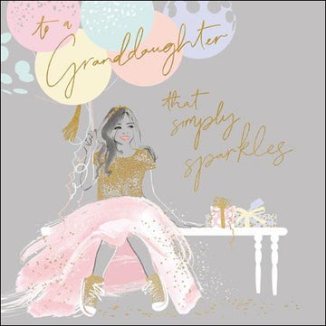 Granddaughter Birthday Sparkles Card - Daisy Park