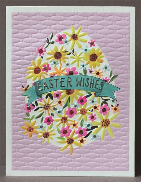 Easter Wishes Egg Card - Daisy Park
