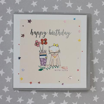 Happy Birthday -  Kitten Card - Daisy Park
