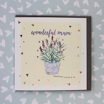 Wonderful Mum - Lavender Card - Daisy Park