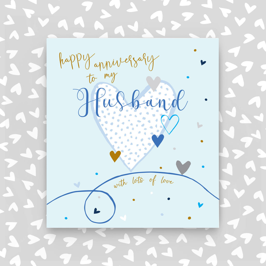 Husband Heart Anniversary Card - Daisy Park