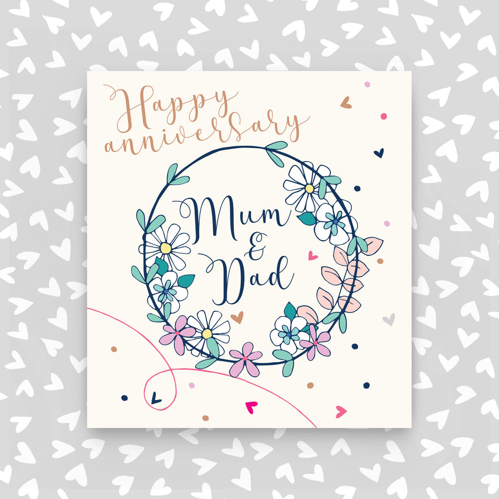 Mum And Dad Anniversary Card - Daisy Park