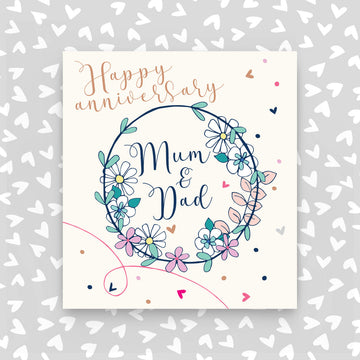 Mum And Dad Anniversary Card - Daisy Park