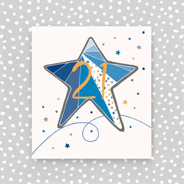 Age 21 blue star card - Daisy Park