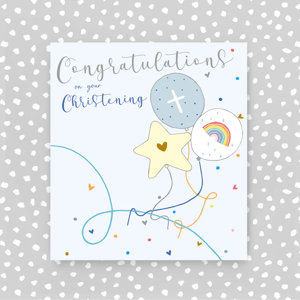 Congratulations on your christening - blue - Daisy Park